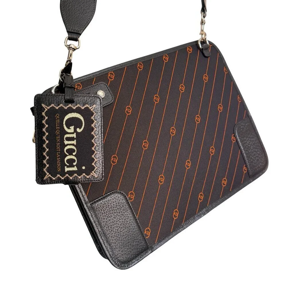 Gucci 752595 Unisex Interlocking Medium GG Messenger Bag‎
